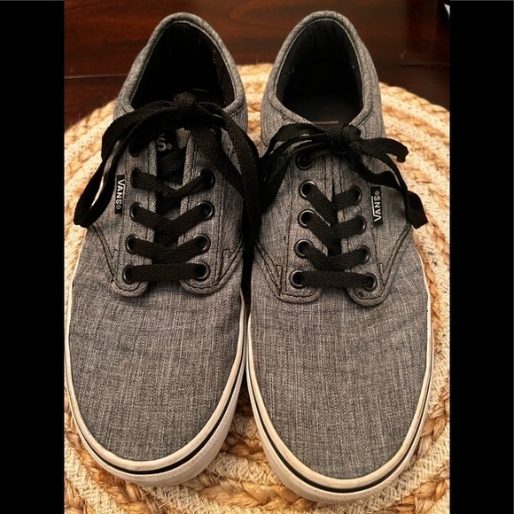 Vans Other - Vans Gray Sneakers with Black Laces
